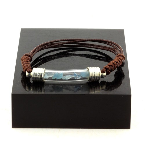 Bracelet aigue marine brut - aigue-marine,
