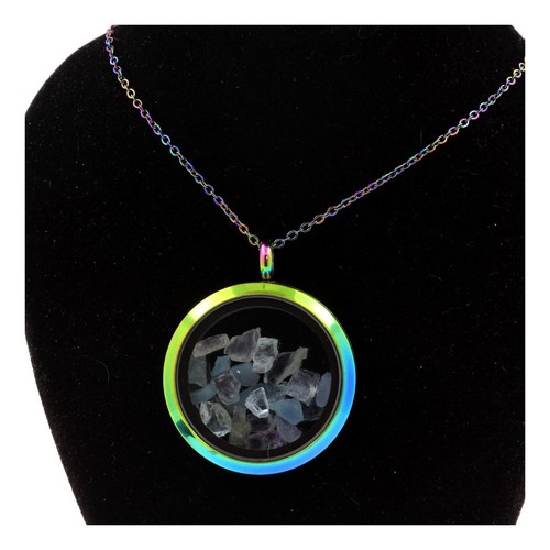 Collier aigue marine brut - collier,