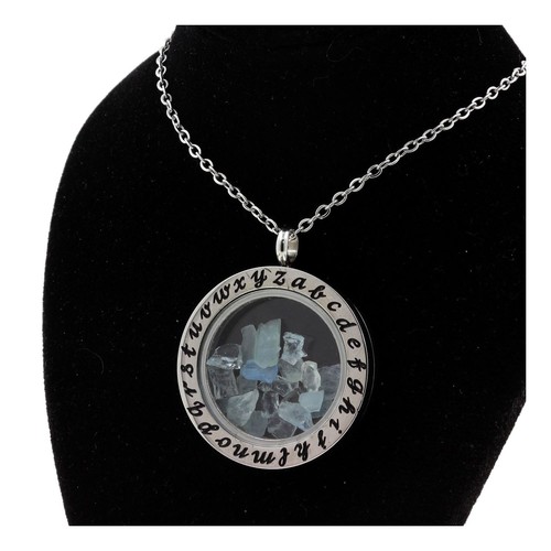 Collier aigue marine brut - collier, aigue-marine