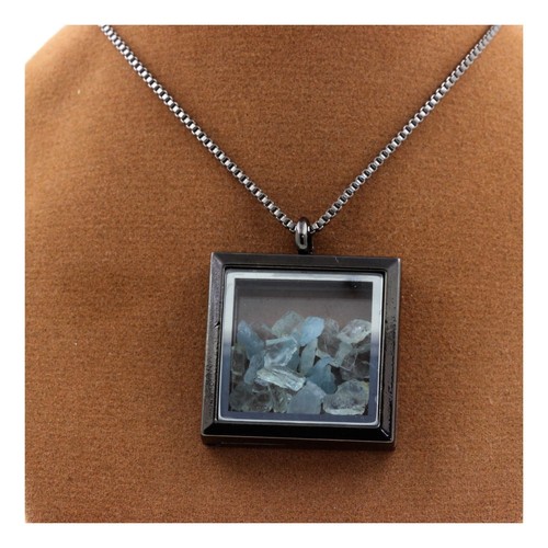 Collier aigue marine - aigue-marine, brut