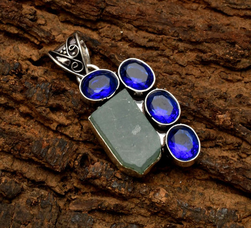 Pendentif bijou argent - en,